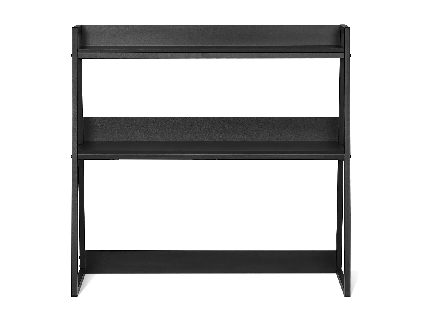 Bibliothèque de Bureau SucceBuy, Organiseur à 2 Niveaux, avec Coussinets Antidérapants. pour Bureau, Maison et Dortoir, Noir