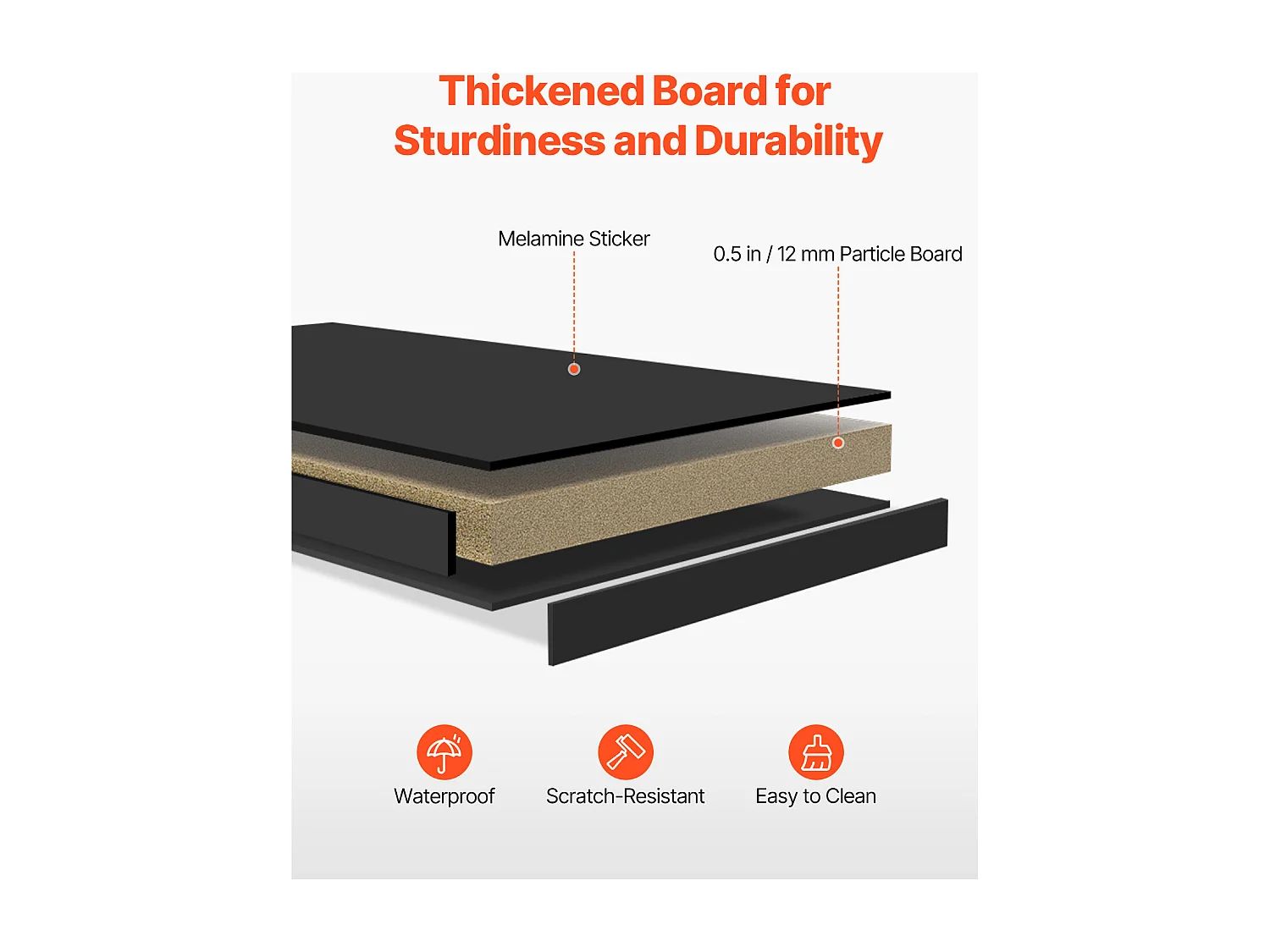 Bibliothèque de Bureau SucceBuy, Organiseur à 2 Niveaux, avec Coussinets Antidérapants. pour Bureau, Maison et Dortoir, Noir