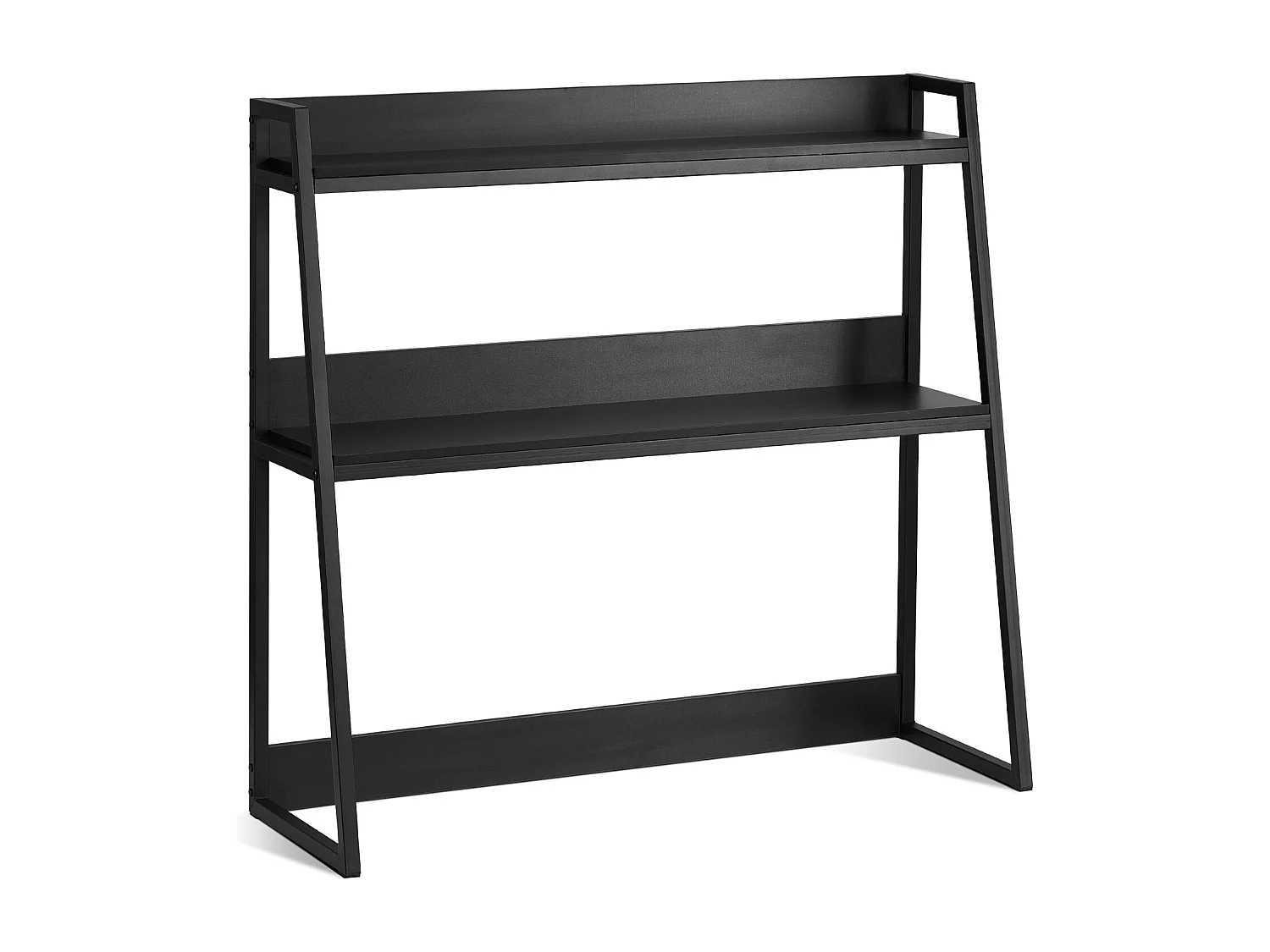 Bibliothèque de Bureau SucceBuy, Organiseur à 2 Niveaux, avec Coussinets Antidérapants. pour Bureau, Maison et Dortoir, Noir