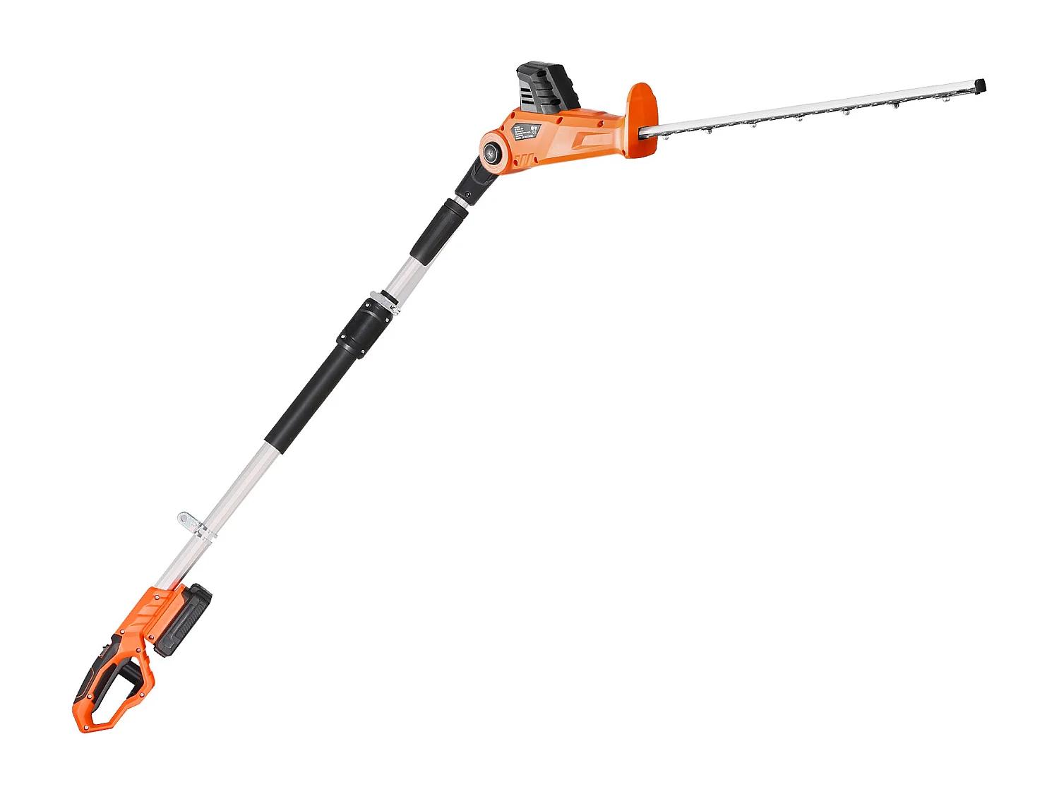 Taille-Haie Électrique Sans Fil Extensible SucceBuy, 20 V Batterie 2 A Lame 51cm, Angles Réglables