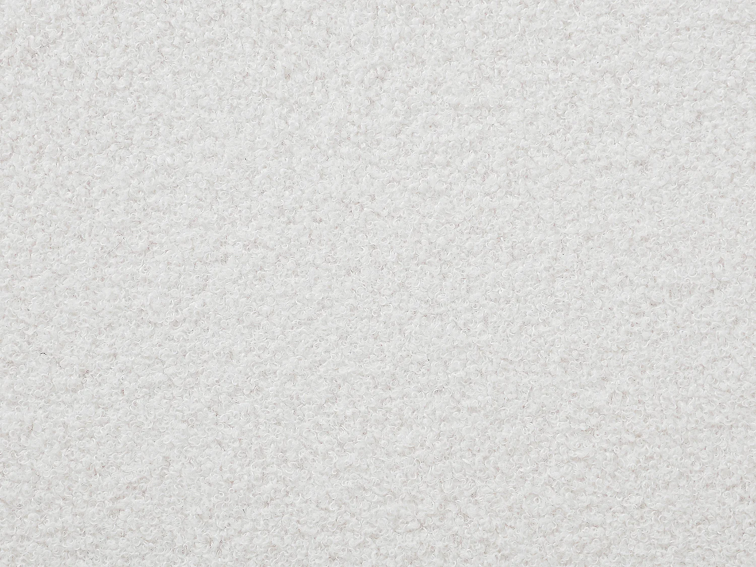 Canapé 2 places en tissu bouclette blanc SOPELANA