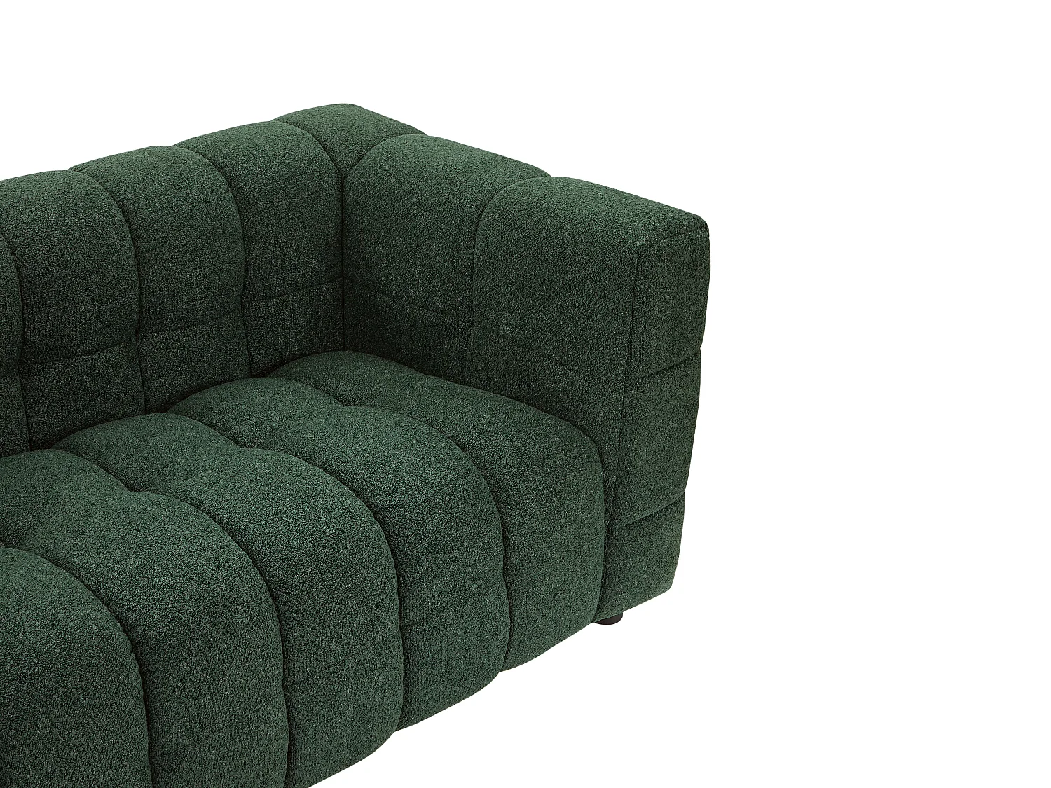 Canapé 2 places en tissu bouclette vert LERICI de Pascal Morabito