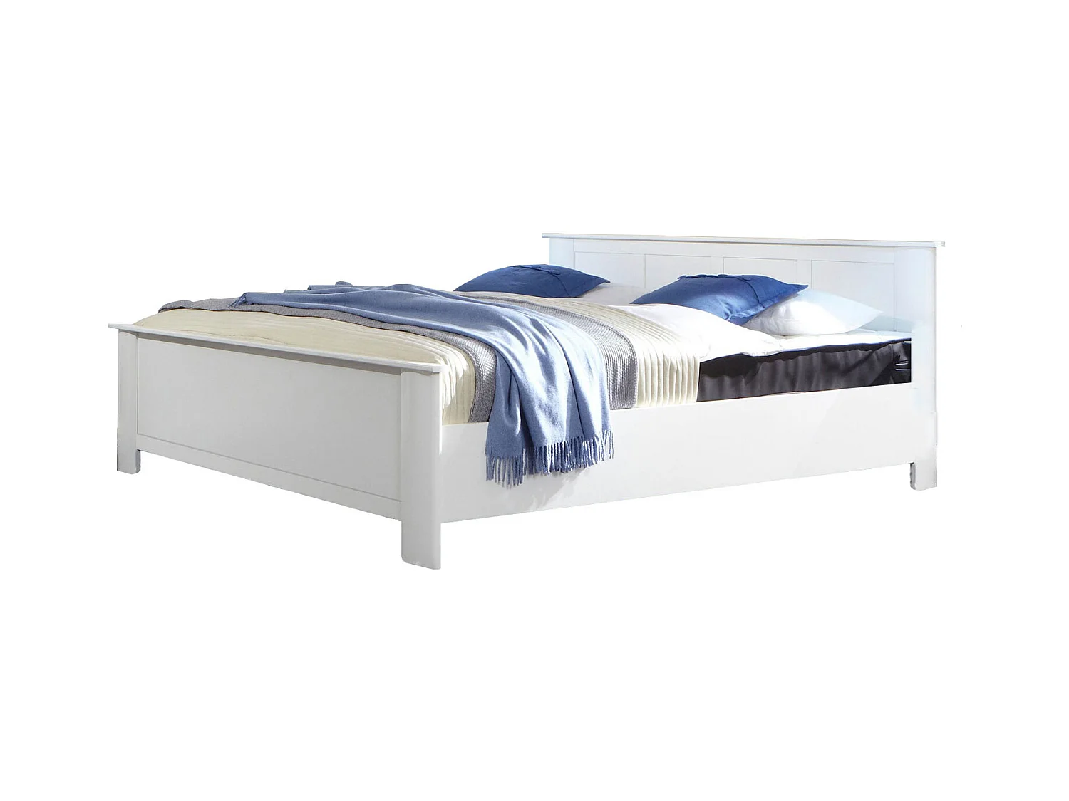 BETT Chalet weiß 189 / 210 / 85cm