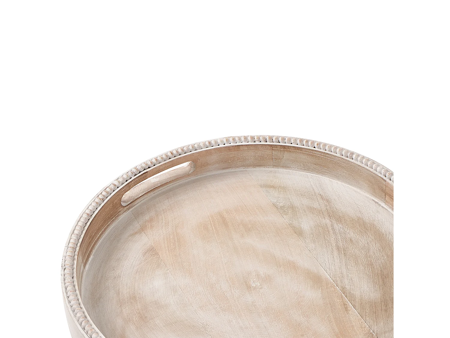 Plateau de service DAMANHUR Bois de manguier Marron clair