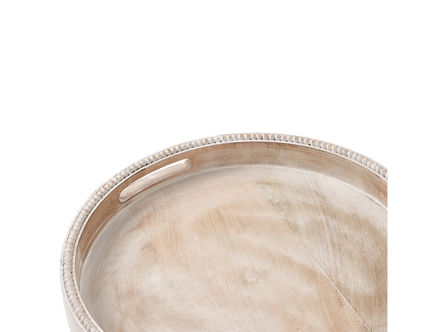 Plateau de service DAMANHUR Bois de manguier Marron clair