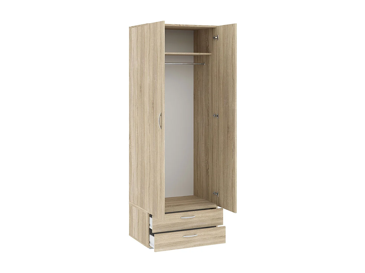 KLEIDERSCHRANK Basic Eiche Sonoma 74 / 52 / 214 cm