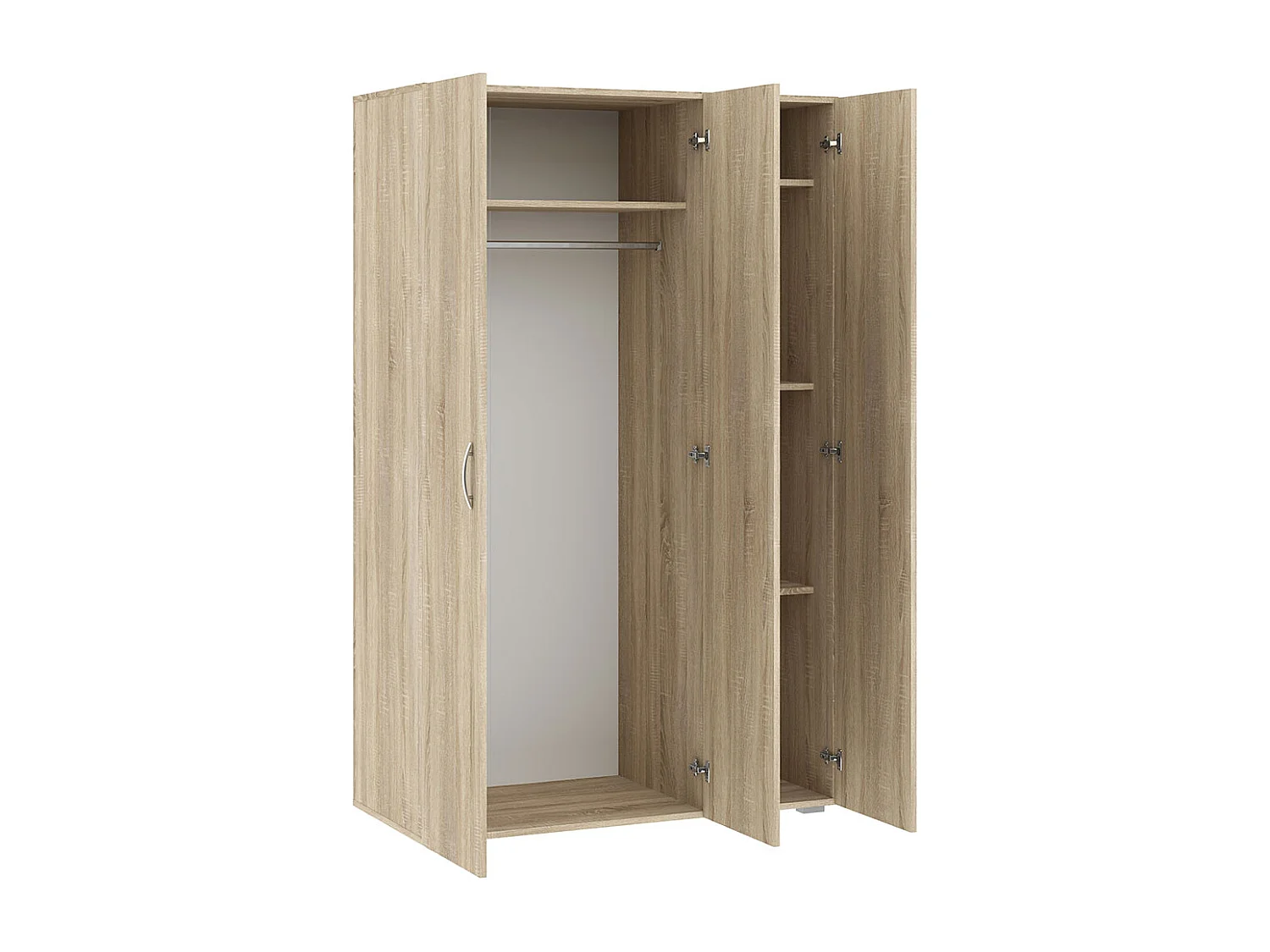 KLEIDERSCHRANK Basic Eiche Sonoma 110,7 / 52 / 179 cm
