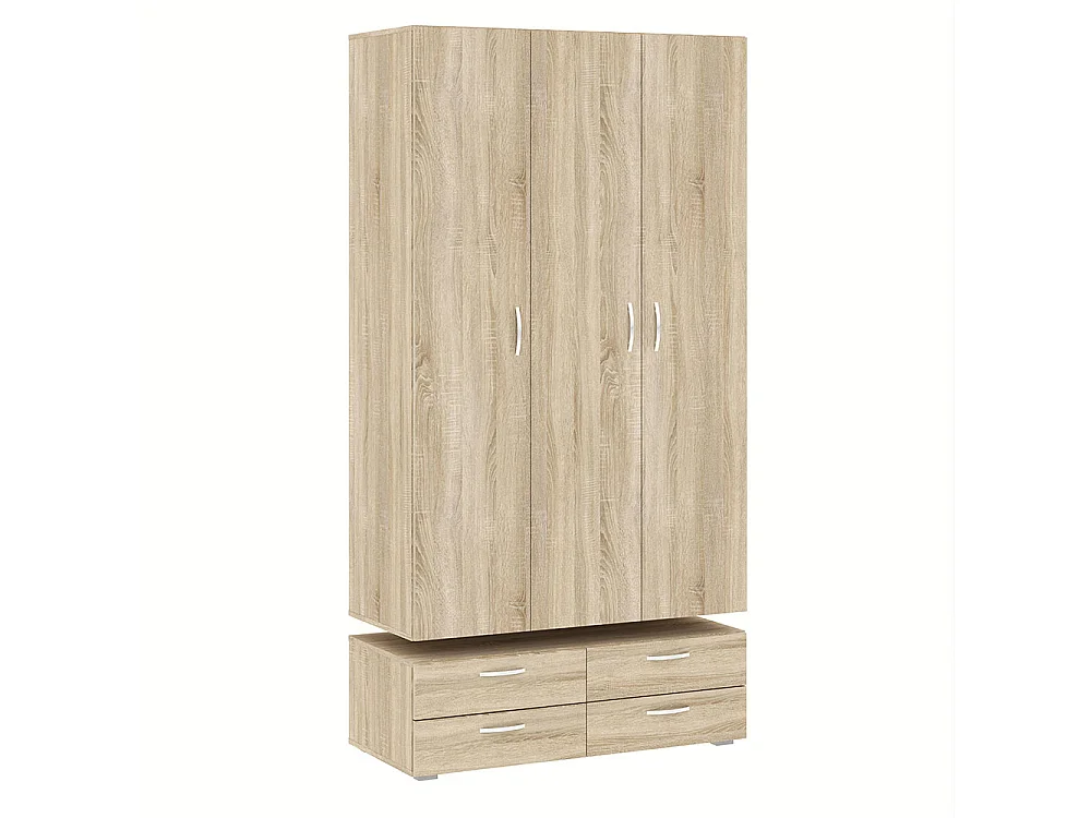 KLEIDERSCHRANK Basic Eiche Sonoma 110,7 / 52 / 214 cm