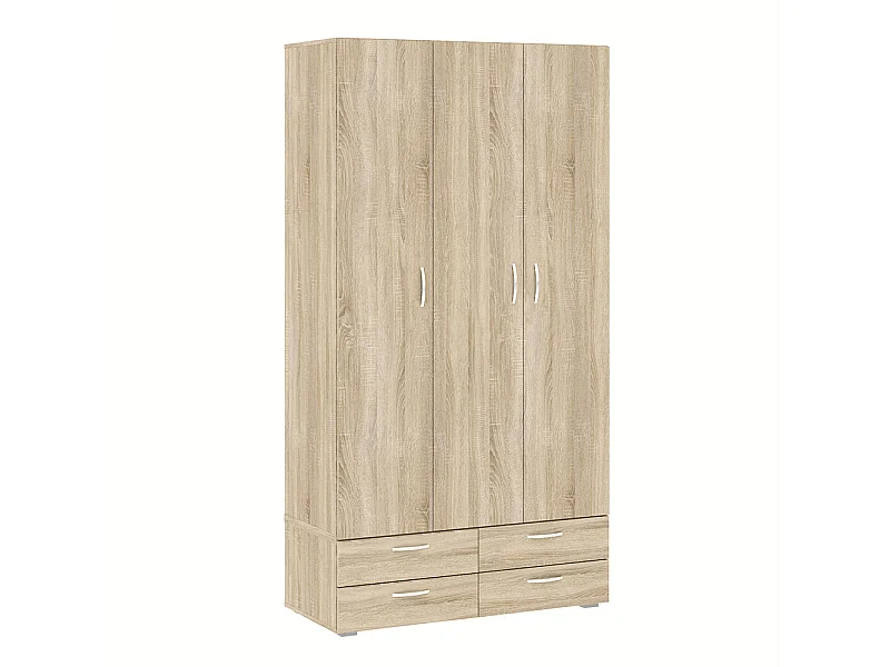 KLEIDERSCHRANK Basic Eiche Sonoma 110,7 / 52 / 214 cm