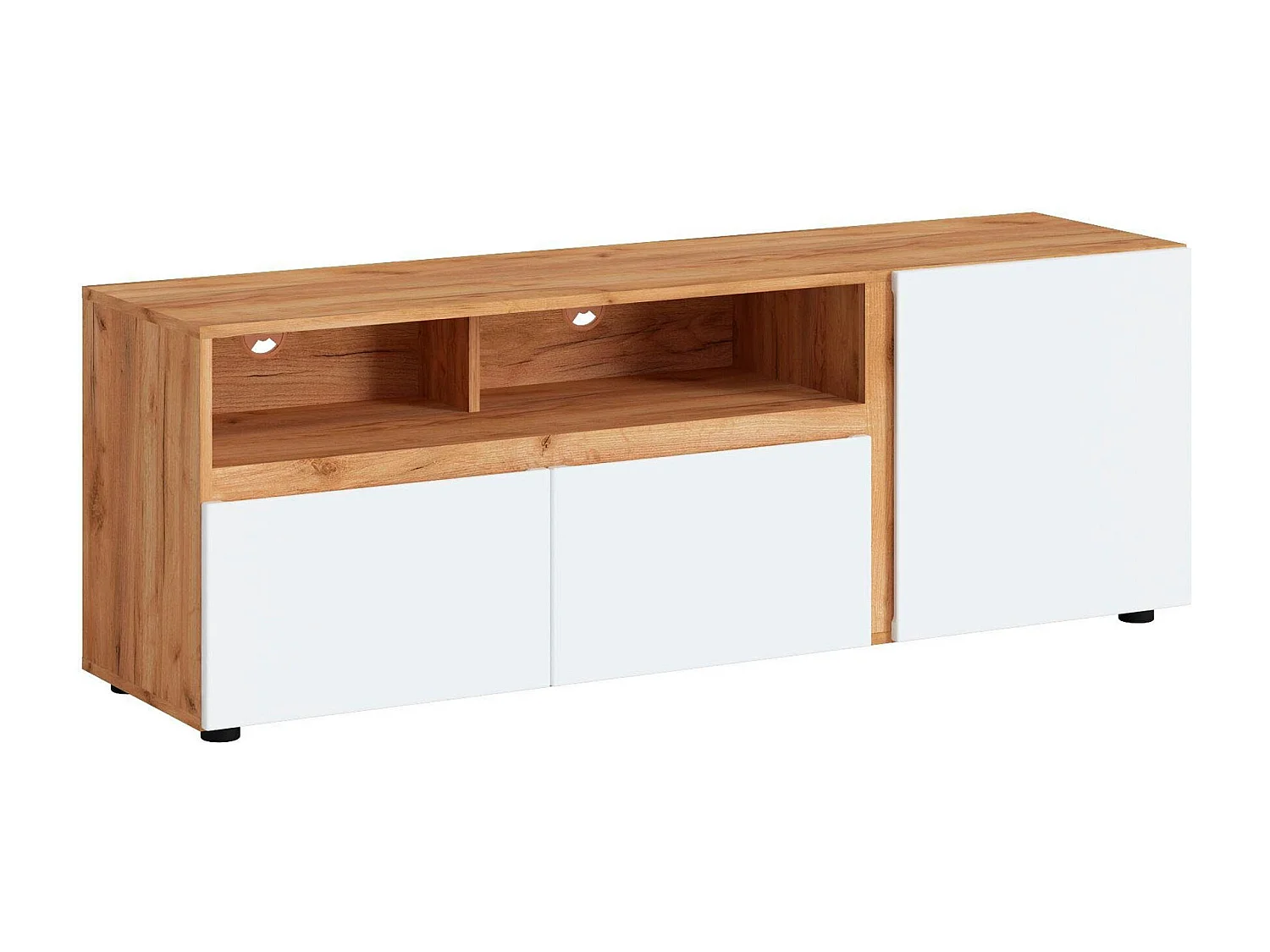 LOWBOARD Morongo Eiche Kraft Gold / weiß 148,7 / 39,6 / 52,5cm