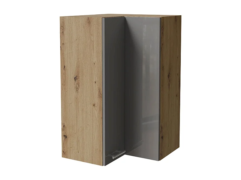 ECKHÄNGESCHRANK Essen W14/60 Grau Hochglanz / Eiche Artisan Matt 60 / 60 / 96cm