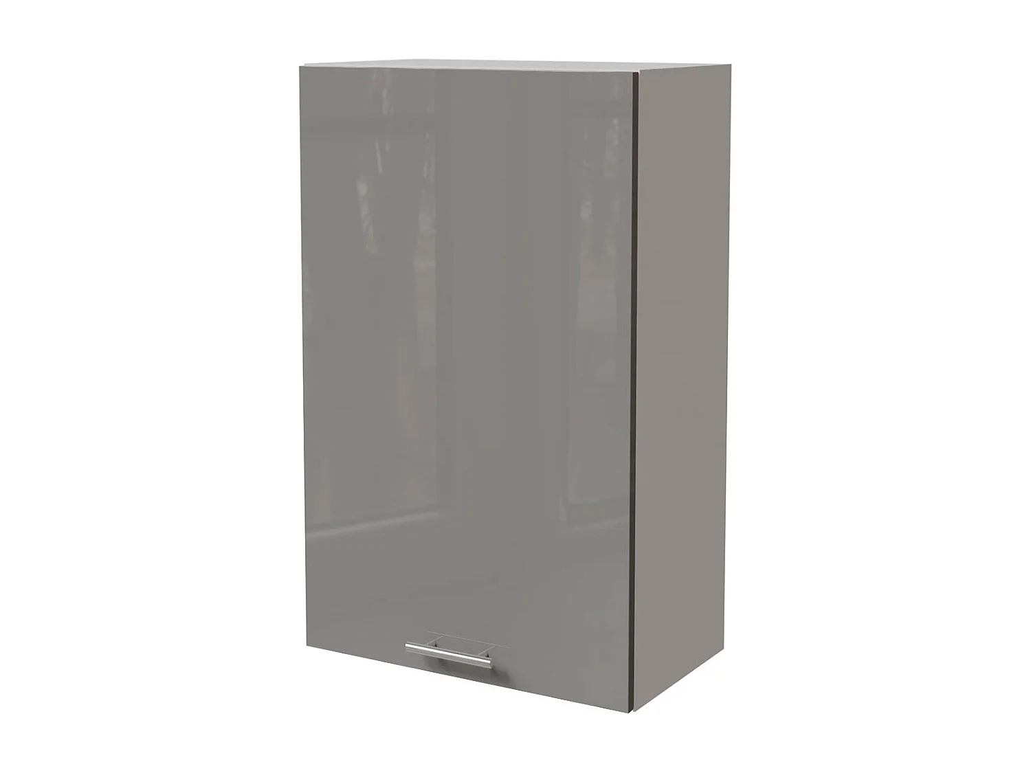 KÜCHENHÄNGESCHRANK Essen W4/60/1 Grau Hochglanz / Weiß Matt 60 / 32,5 / 96cm