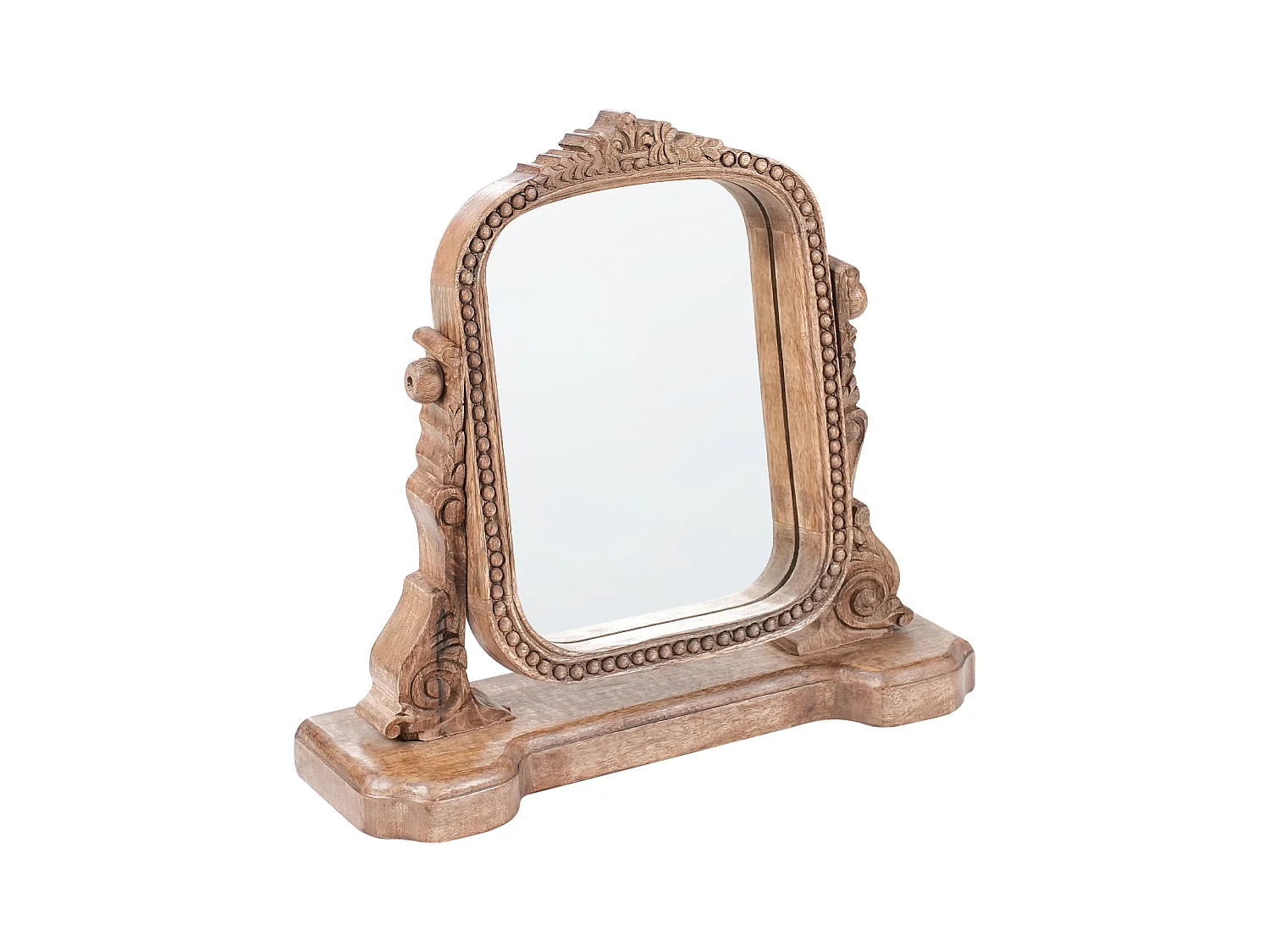 Miroir de table DISZNA Marron