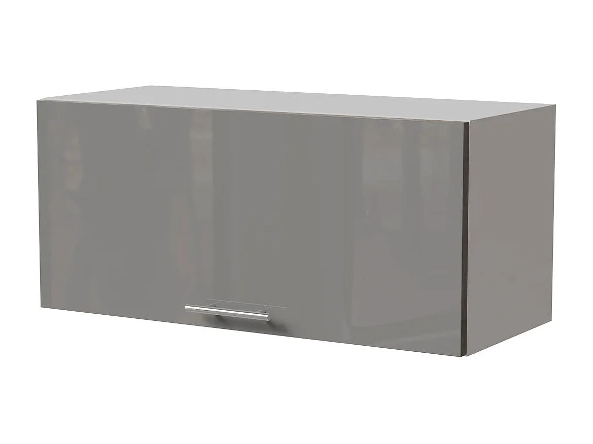 KLAPPHÄNGESCHRANK Essen W4B/80 Grau Hochglanz / Weiß Matt 80 / 32,5 / 36cm