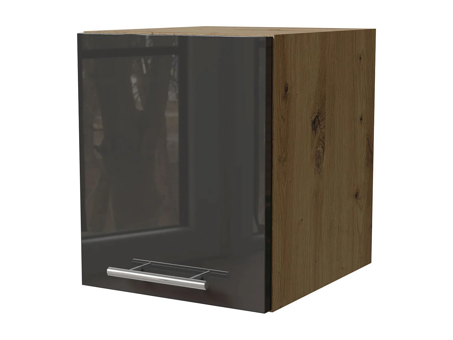 KLAPPHÄNGESCHRANK Essen W4B/30 Graphit Hochglanz / Eiche Artisan Matt 30 / 32,5 / 36cm