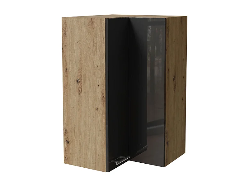 ECKHÄNGESCHRANK Essen W14/60 Graphit Hochglanz / Eiche Artisan Matt 60 / 60 / 96cm