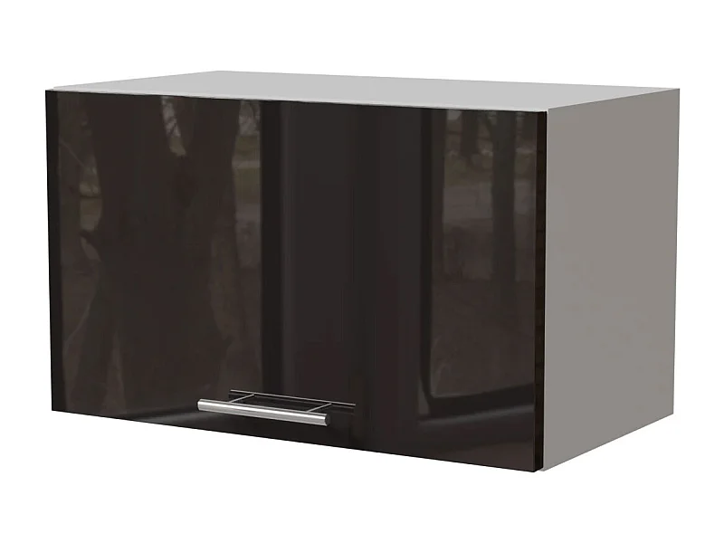 KLAPPHÄNGESCHRANK Essen W4B/60 Schwarz Hochglanz / Weiß Matt 60 / 32,5 / 36cm