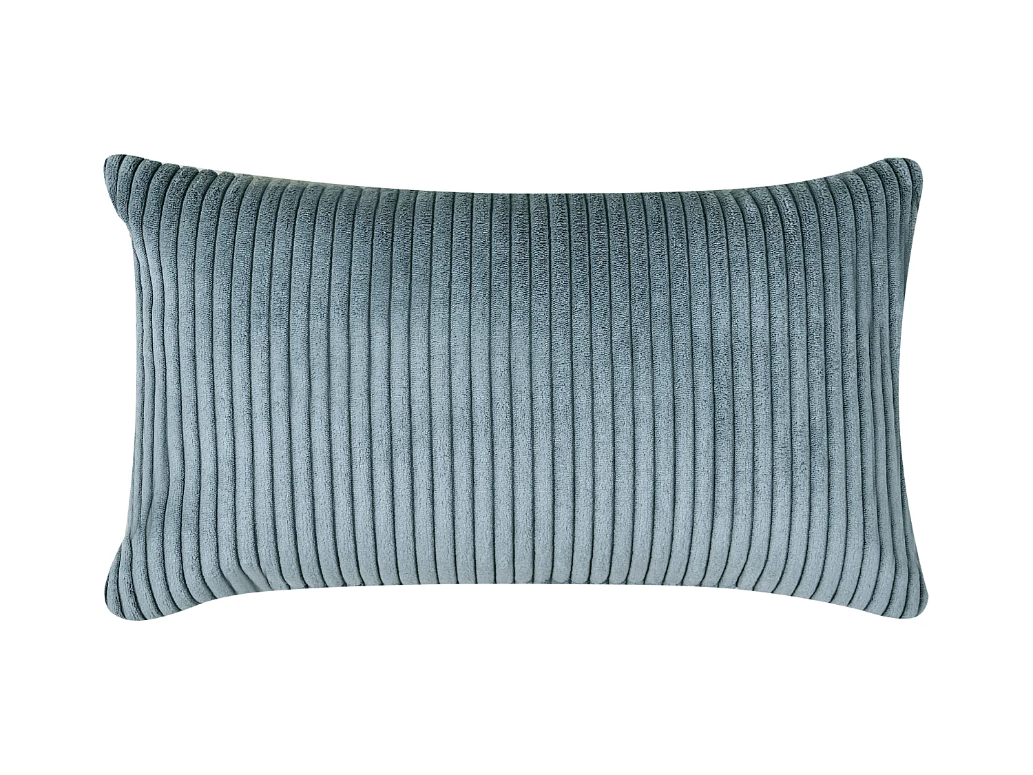 Chaise longue côté droite VANVEY Velours côtelé Bleu