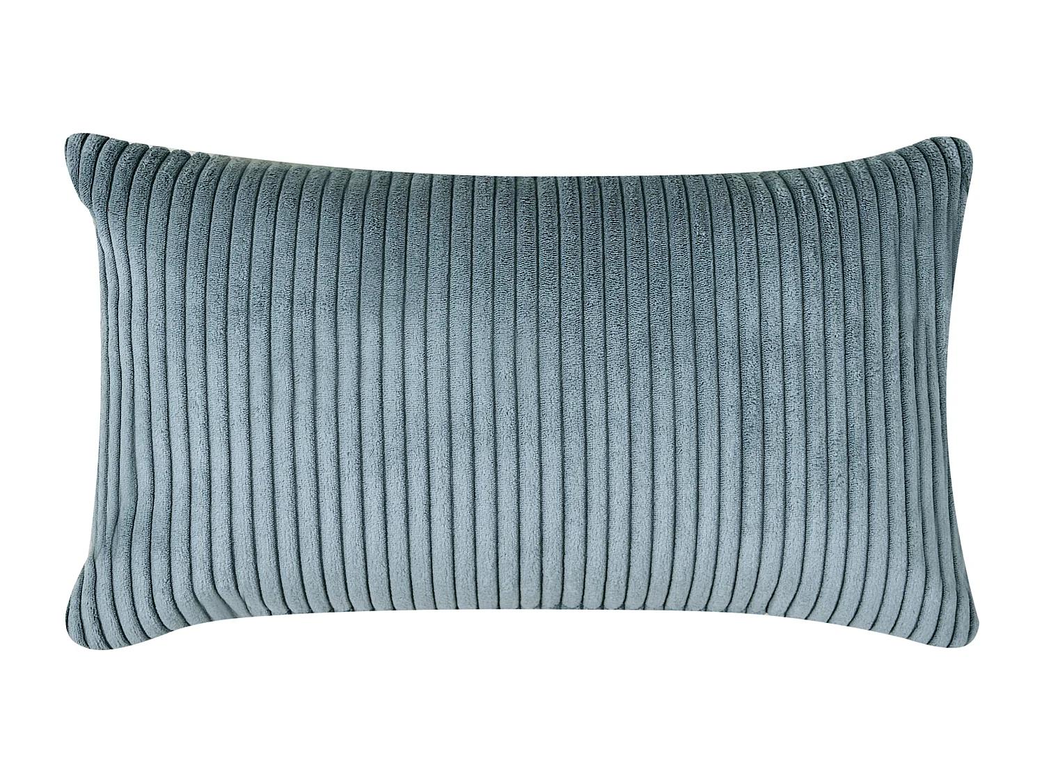 Chaise longue côté droite VANVEY Velours côtelé Bleu