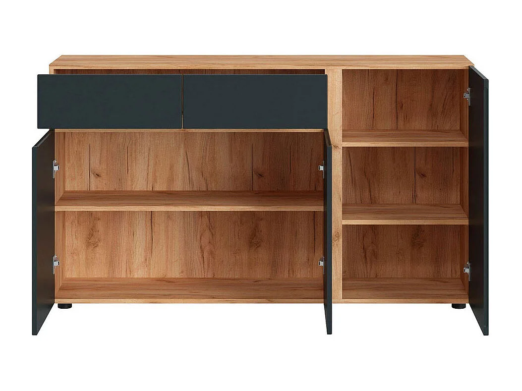 SIDEBOARD Morongo Eiche Kraft Gold / anthrazit 149 / 40 / 86cm