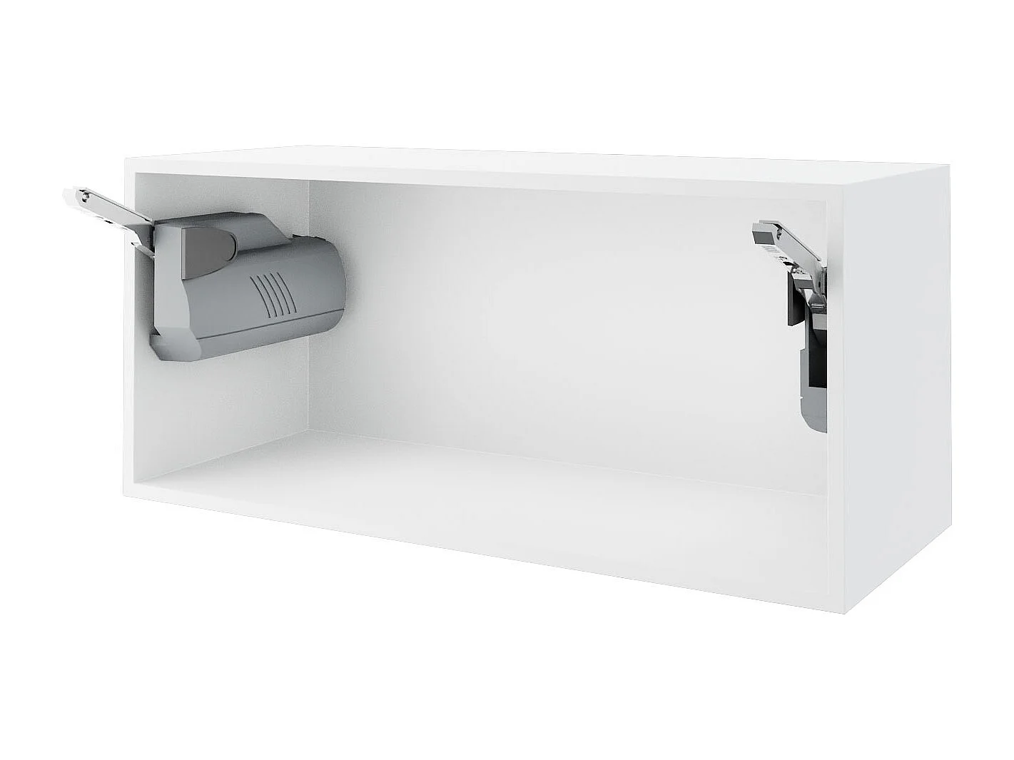 KLAPPHÄNGESCHRANK Essen W4B/80 Grau Hochglanz / Weiß Matt 80 / 32,5 / 36cm