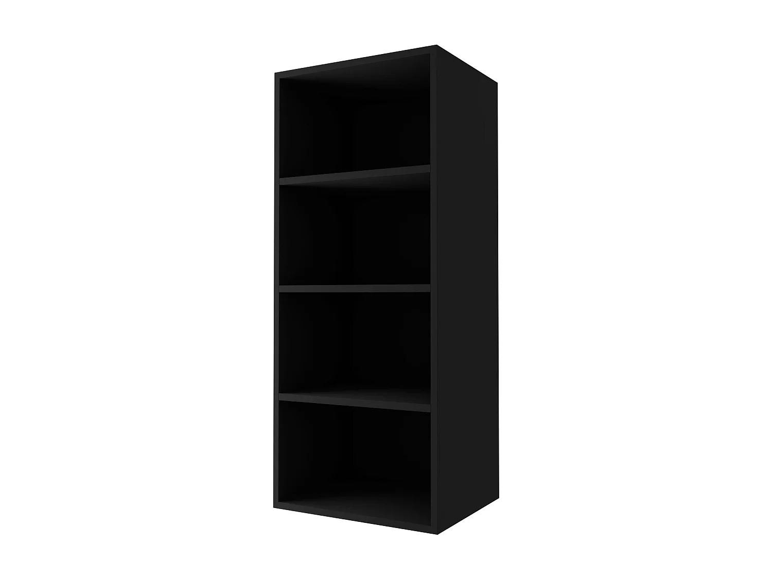 KÜCHENHÄNGESCHRANK Essen W4/45 Grau Hochglanz / Schwarz Matt 45 / 32,5 / 96cm