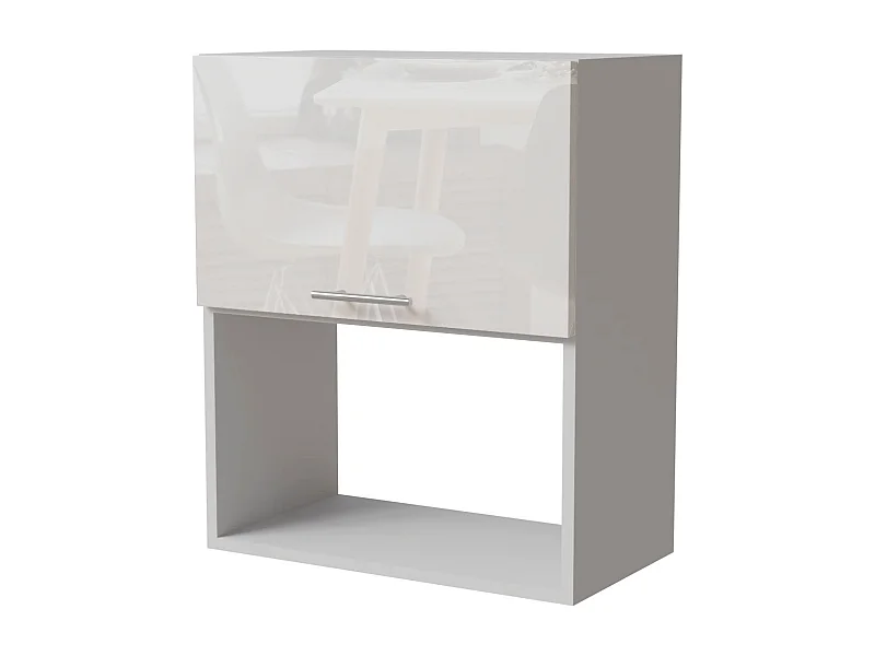 MIKROWELLENUMBAUSCHRANK Essen W2MK/60 Weiß Hochglanz / Weiß Matt 60 / 32,5 / 72cm