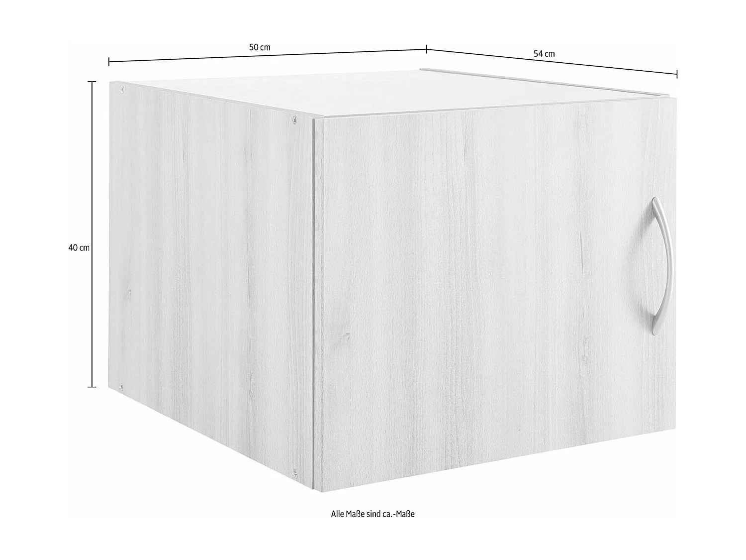 KLEIDERSCHRANKAUFSATZ Multiraumkonzept Eiche Sägerau 50 / 54 / 40cm