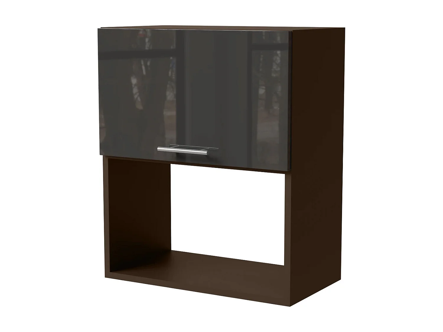 MIKROWELLENUMBAUSCHRANK Essen W2MK/60 Graphit Hochglanz / Lava Matt 60 / 32,5 / 72cm