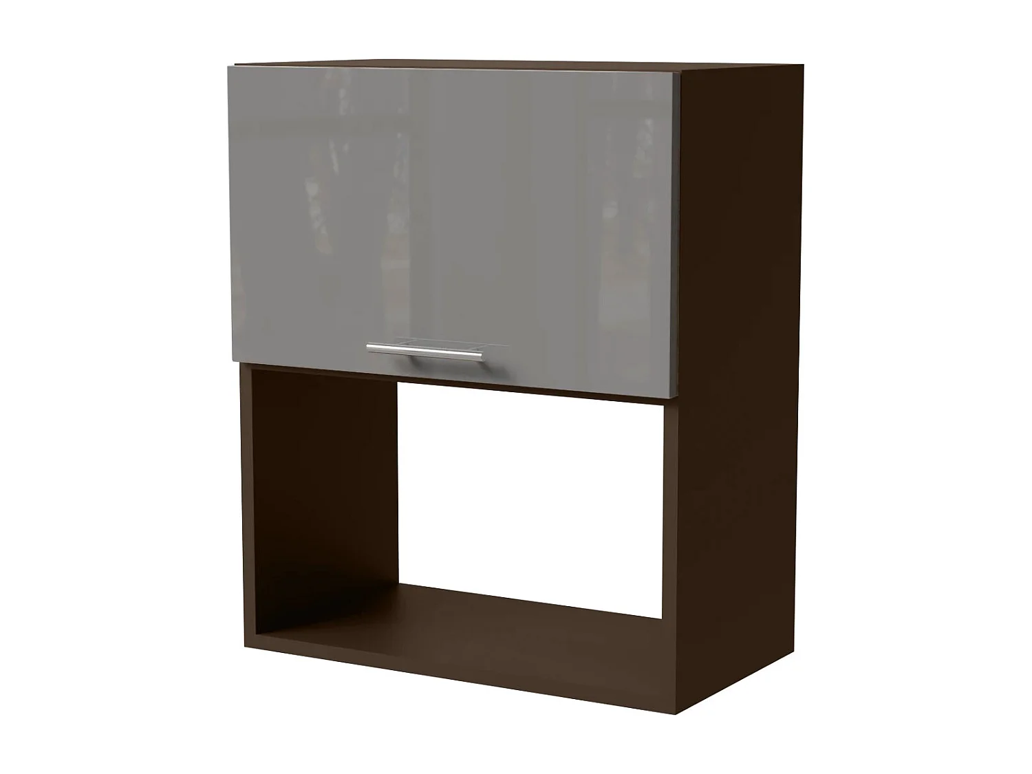 MIKROWELLENUMBAUSCHRANK Essen W2MK/60 Grau Hochglanz / Lava Matt 60 / 32,5 / 72cm