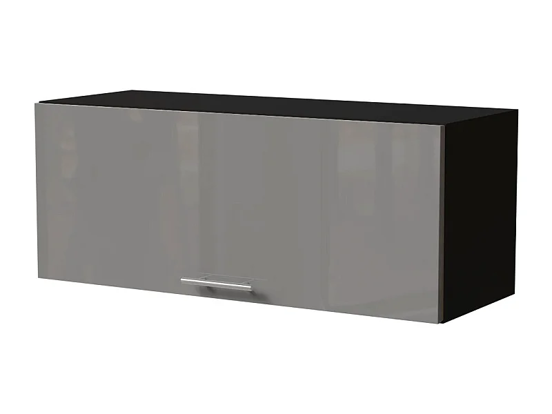 KLAPPHÄNGESCHRANK Essen W4B/90 Grau Hochglanz / Schwarz Matt 90 / 32,5 / 36cm
