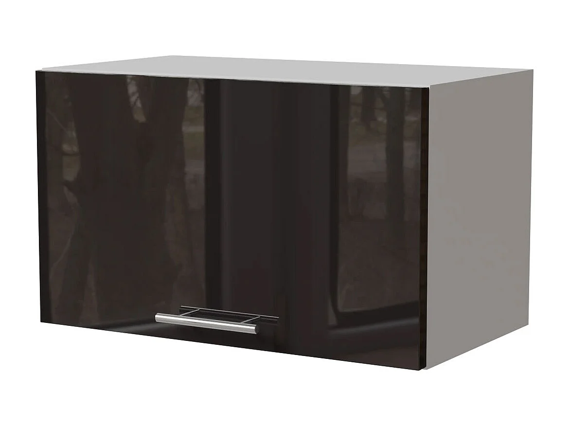 KLAPPHÄNGESCHRANK Essen W4B/60 Schwarz Hochglanz / Weiß Matt 60 / 32,5 / 36cm