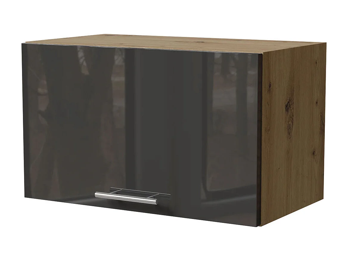 KLAPPHÄNGESCHRANK Essen W4B/60 Graphit Hochglanz / Eiche Artisan Matt 60 / 32,5 / 36cm