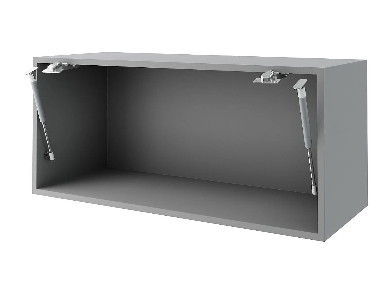 KLAPPHÄNGESCHRANK Essen W4B/80 Grau Hochglanz / Grau Matt 80 / 32,5 / 36cm