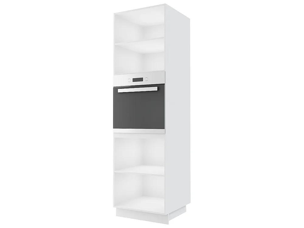 BACKOFENUMBAUSCHRANK Brerra D14/RU/2D RAL 9001 creme Hochglanz / Weiß Matt 60 / 59 / 207cm