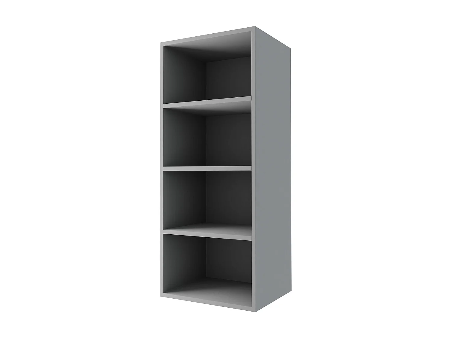 KÜCHENHÄNGESCHRANK Essen W4/45 Schwarz Hochglanz / Grau Matt 45 / 32,5 / 96cm