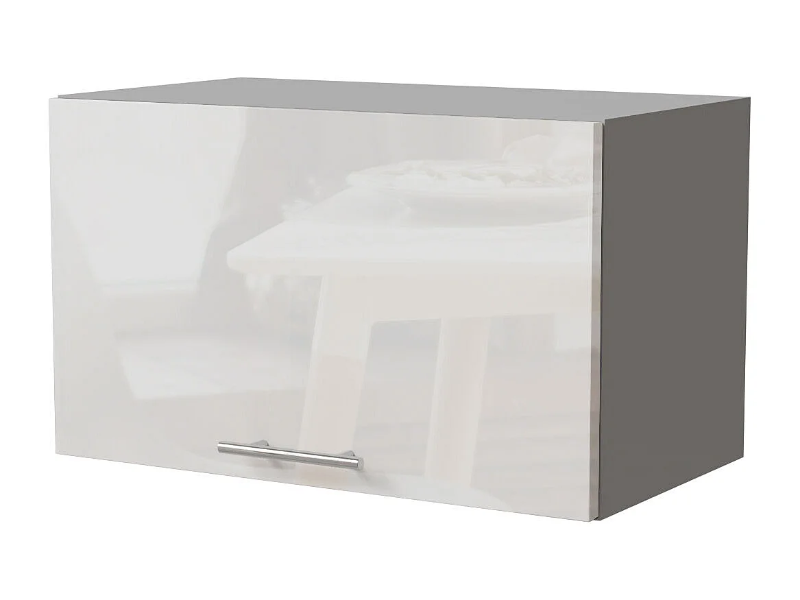 KLAPPHÄNGESCHRANK Essen W4B/60 Weiß Hochglanz / Grau Matt 60 / 32,5 / 36cm
