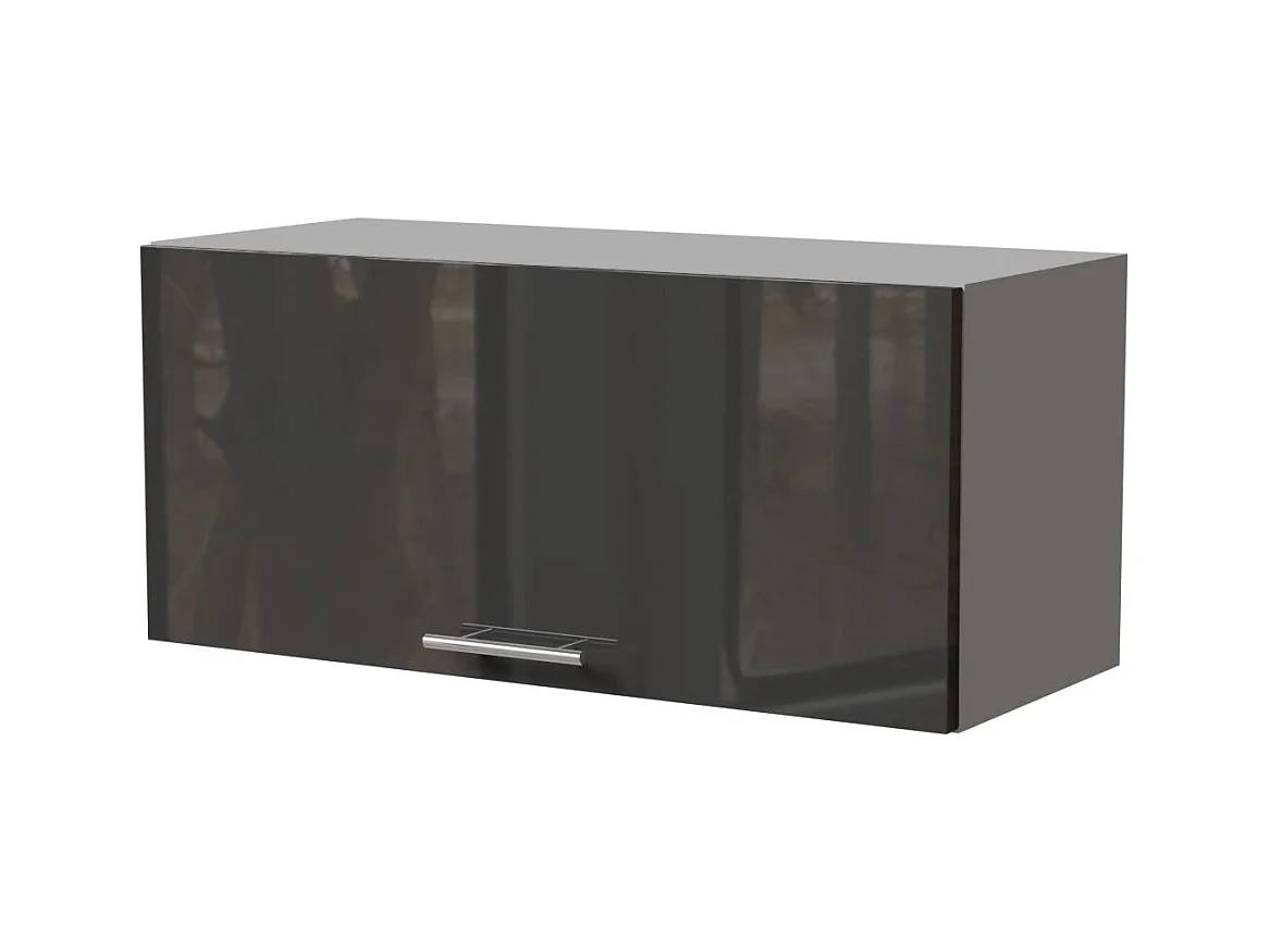 KLAPPHÄNGESCHRANK Essen W4B/80 Graphit Hochglanz / Grau Matt 80 / 32,5 / 36cm