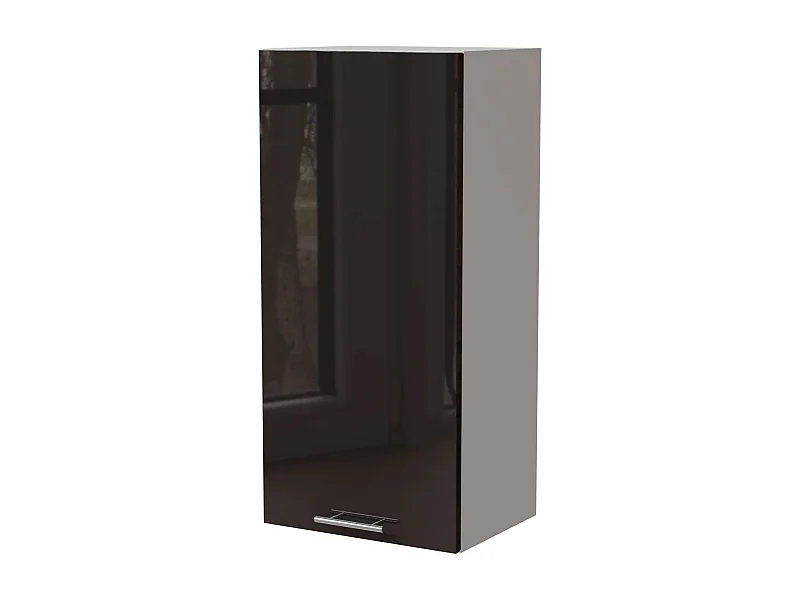 KÜCHENHÄNGESCHRANK Essen W4/45 Schwarz Hochglanz / Weiß Matt 45 / 32,5 / 96cm