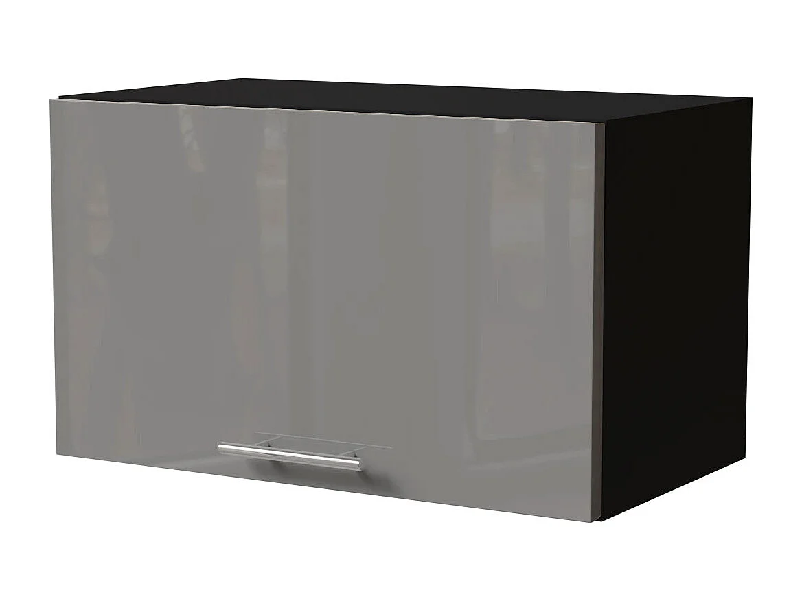 KLAPPHÄNGESCHRANK Essen W4B/60 Grau Hochglanz / Schwarz Matt 60 / 32,5 / 36cm