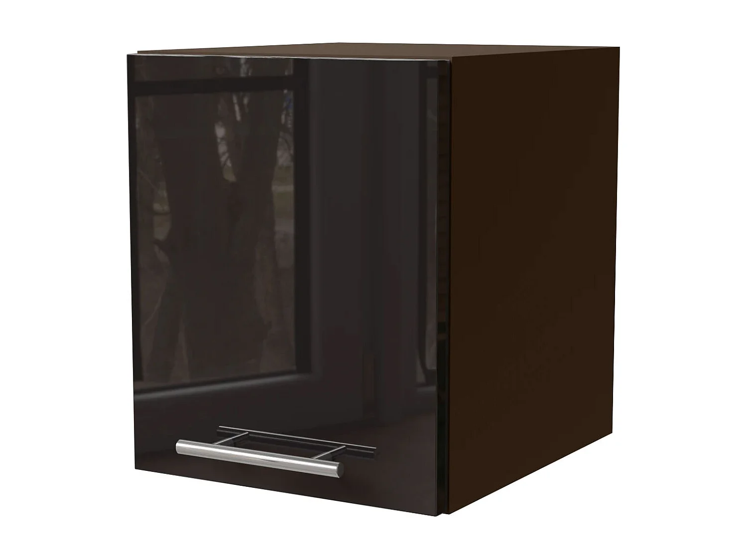 KLAPPHÄNGESCHRANK Essen W4B/30 Schwarz Hochglanz / Lava Matt 30 / 32,5 / 36cm