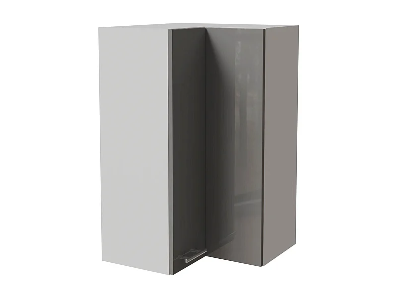 ECKHÄNGESCHRANK Essen W14/60 Grau Hochglanz / Weiß Matt 60 / 60 / 96cm