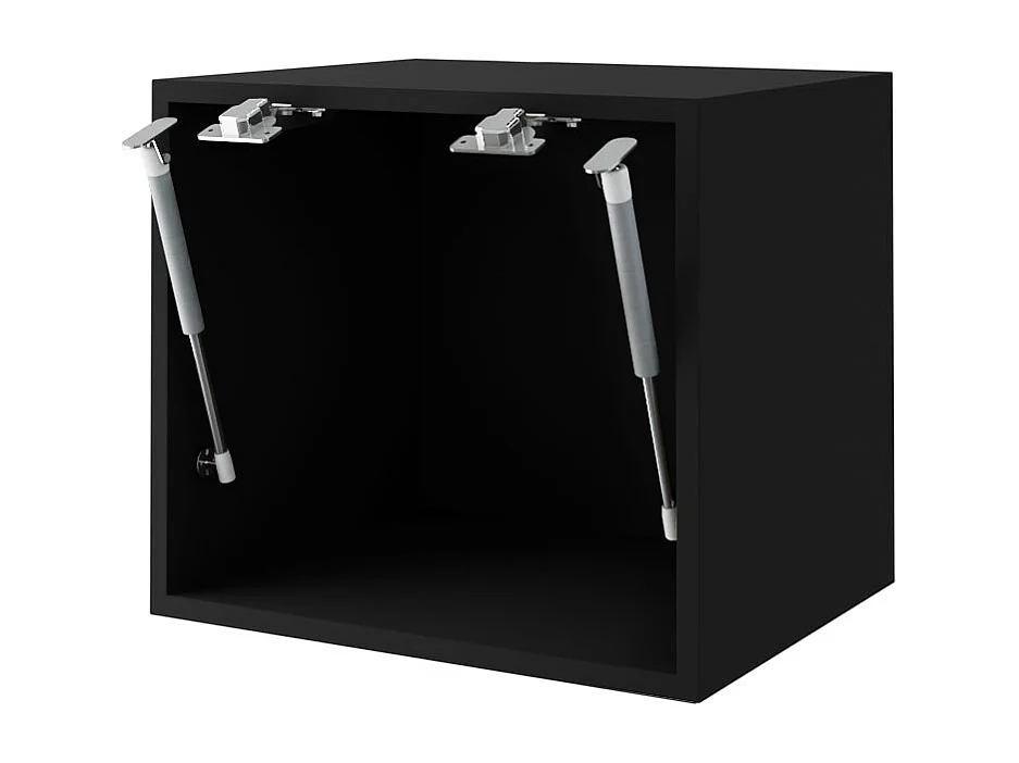 KLAPPHÄNGESCHRANK Essen W4B/30 Schwarz Hochglanz / Schwarz Matt 30 / 32,5 / 36cm