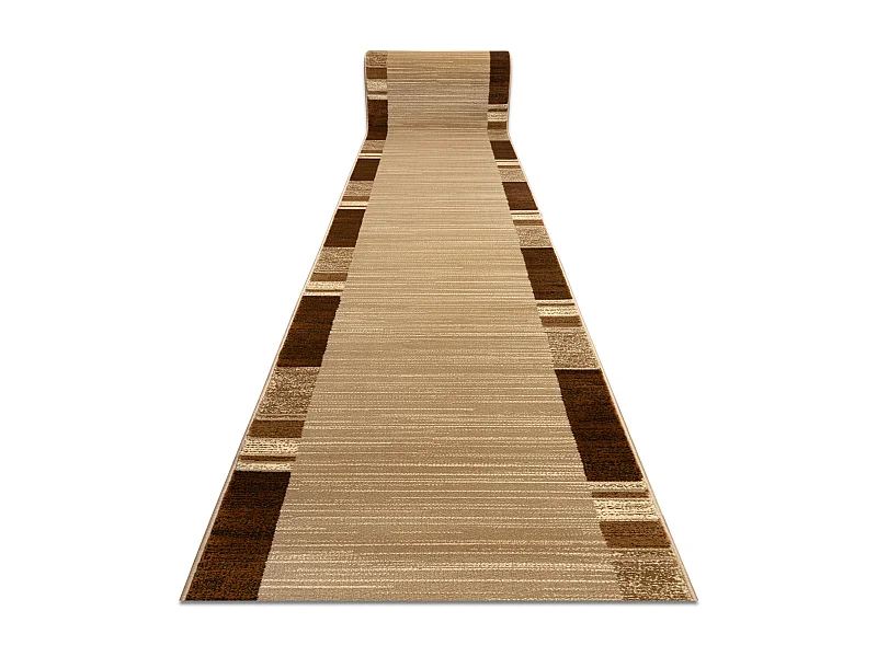 Passatoia ROYAL FB23 CORNICE RETTANGOLARE beige / crema 80x360 cm