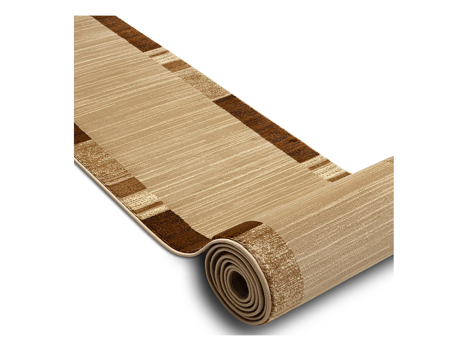 Tapis de couloir ROYAL FB23 CADRE RECTANGLE beige / crème 80x270 cm