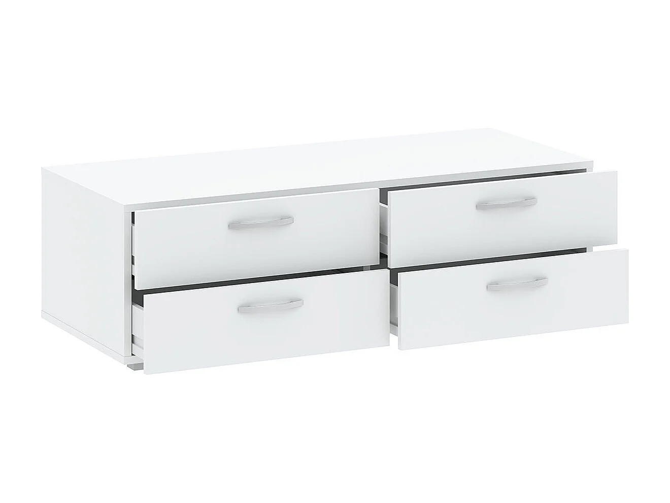 KLEIDERSCHRANKUNTERSATZ Basic Weiß 110,5 / 52 / 35 cm