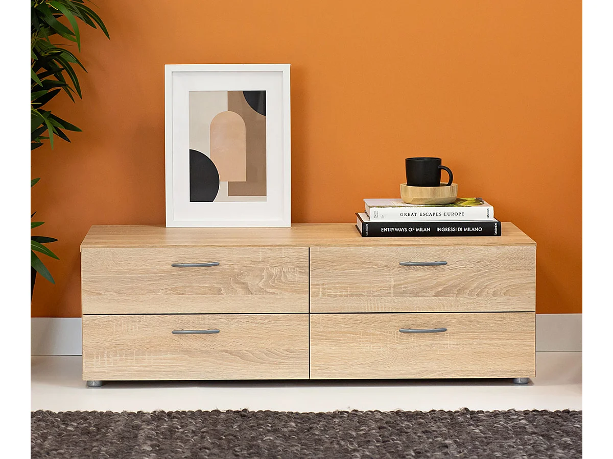 KLEIDERSCHRANKUNTERSATZ Basic Eiche Sonoma 110,5 / 52 / 35 cm