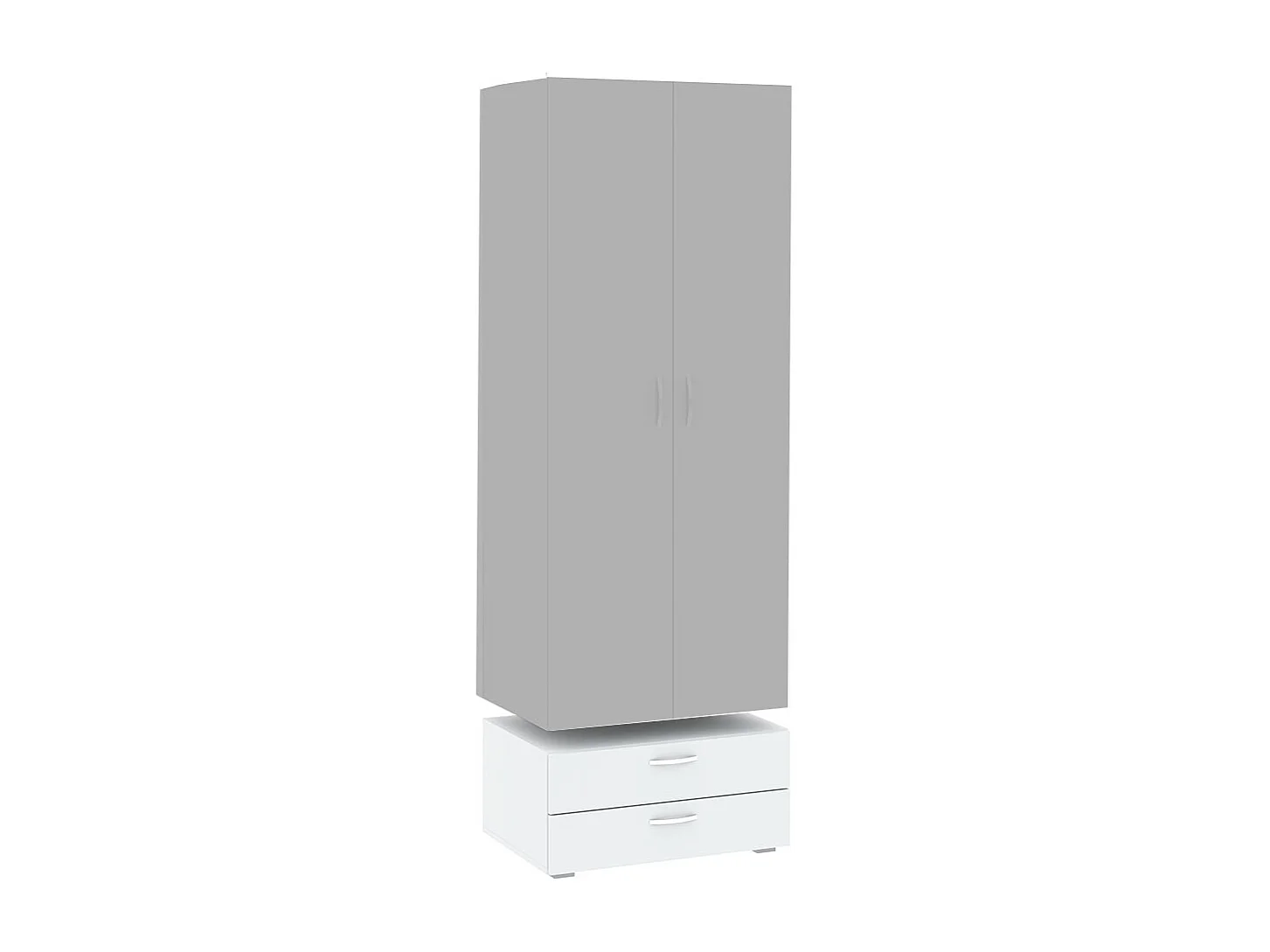 KLEIDERSCHRANKUNTERSATZ Basic Weiß 74 / 52 / 35 cm