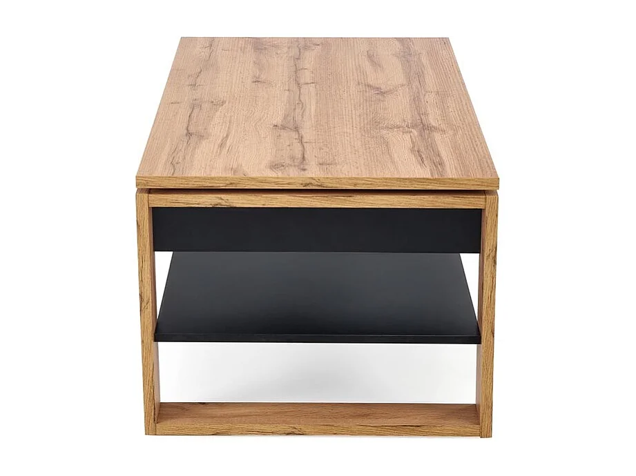 Couchtisch Betty/Mit Funktion&Stauraum/Braun&Schwarz