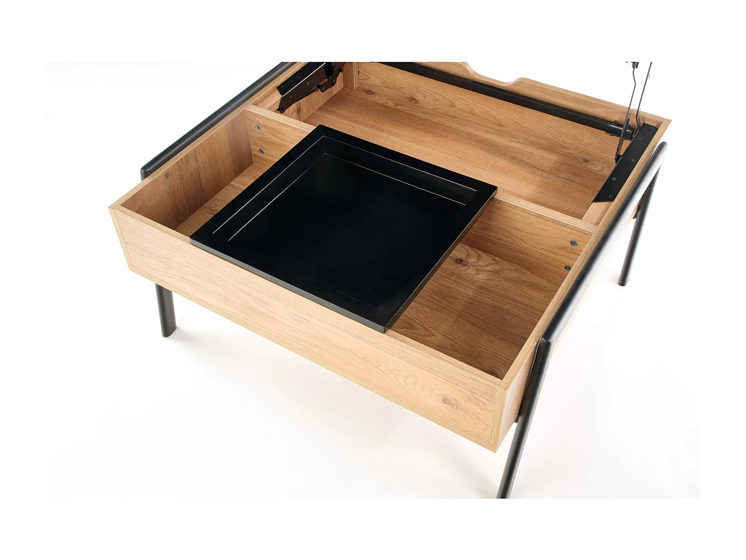 Table basse Podium/MDF/brun